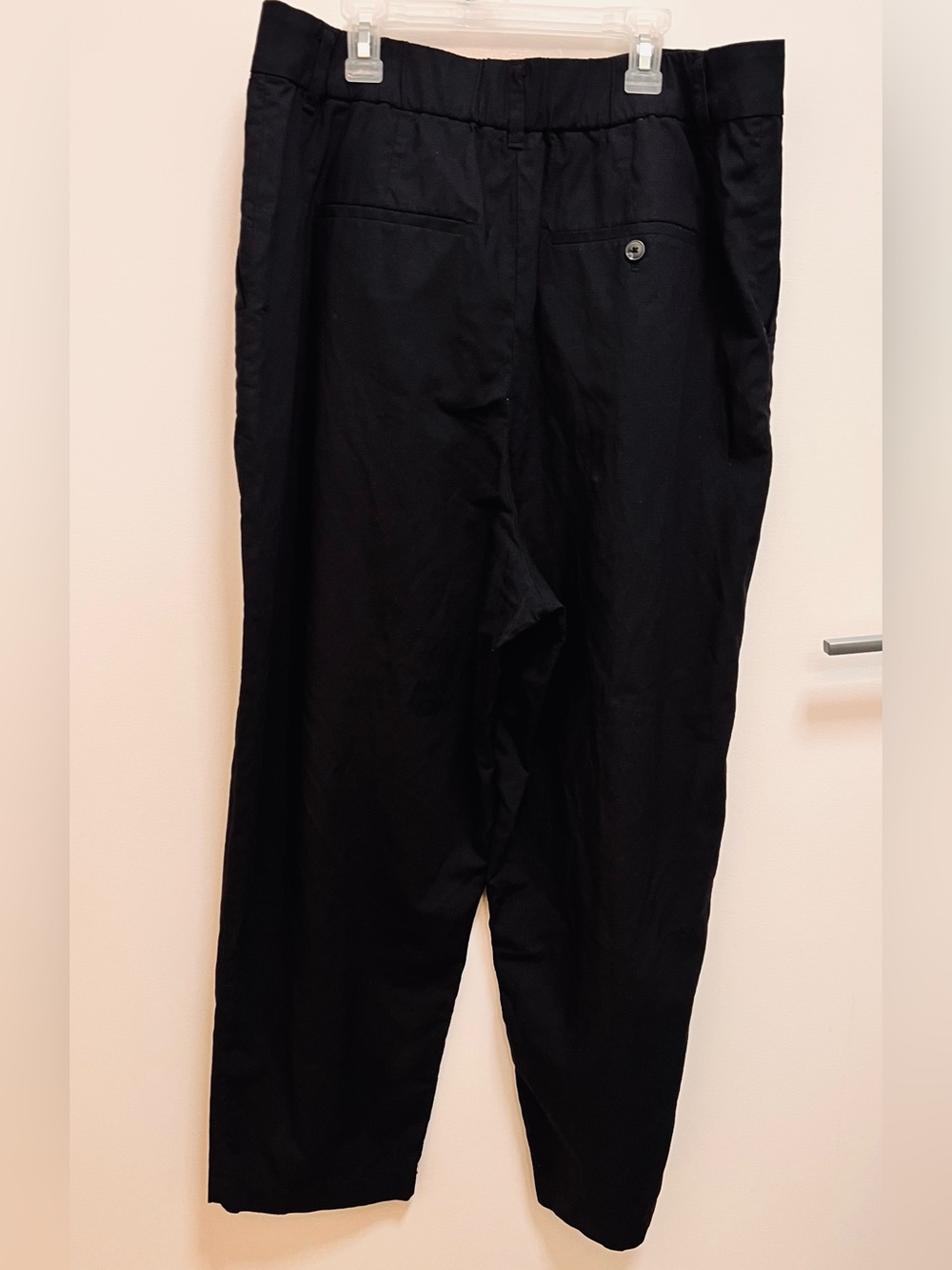 Uniqlo Comptoir Des Cotonniers Black Pleated Linen Trousers - Picture 5 of 6